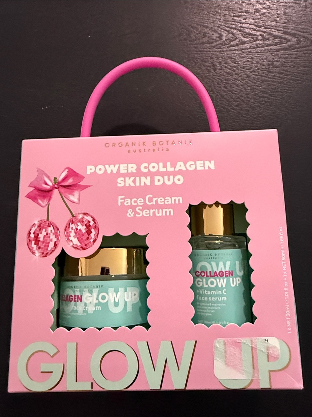 NIB Organik Botanik Power Collagen Skin Duo - Pink & Aqua Glow Up
